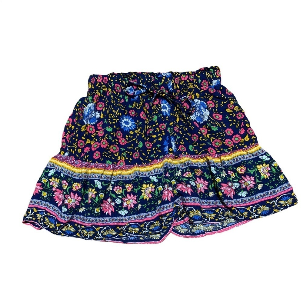 Colorful floral boho cloth shorts